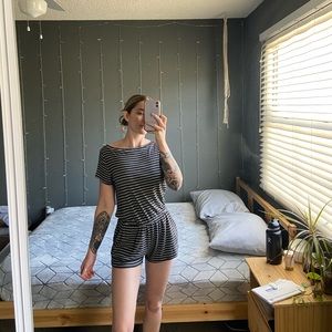 Stripped Romper